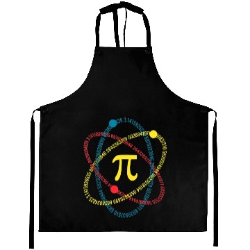 Discover Atom Pi Math Science STEM Gift 3.14 Pi Day Aprons