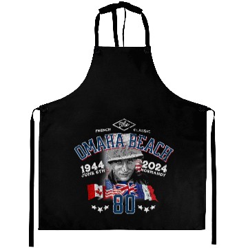 Discover Omaha Beach D-DAY 80th Anniversary Heritage Aprons