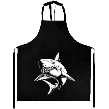 Discover Great White Shark - Ocean Shark - Shark Lover Aprons
