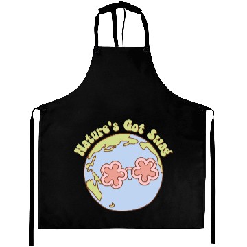 Discover Nature's got Swag Retro Earth Mascot Aprons