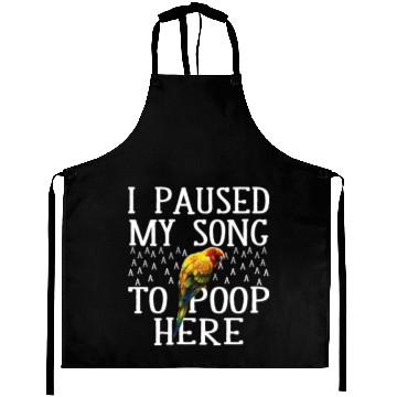 Discover Funnye tropical parrot poop Aprons