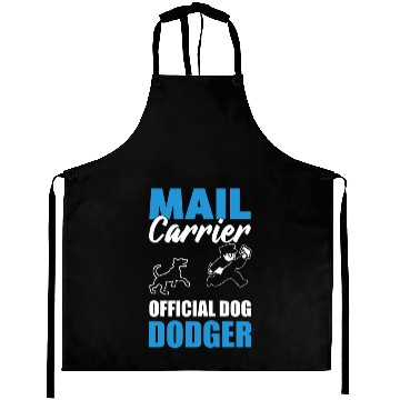 Discover Funny Mailman And Dog Postal Worker Aprons