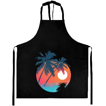 Discover Tropical Sunset Retreat With Soaring Birds Aprons