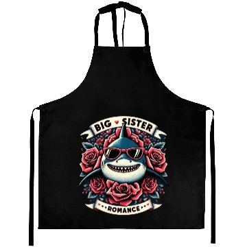 Discover Big Sister Shark Romance Aprons