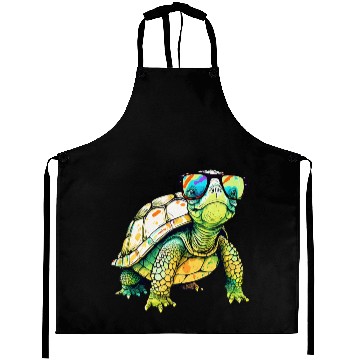 Discover Turtle Colorful Turtle Outfit Mens Turtle Lover Aprons