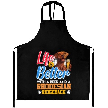 Discover Rhodesian Ridgeback LIFE IS BETTER WITH BEER Aprons