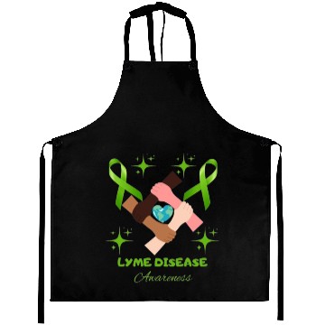 Discover Lime Green Ribbon Lyme Disease Awareness Aprons