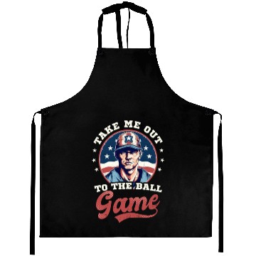 Discover 4th Of July Baseball Take Out To The Ball Game Aprons