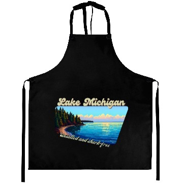 Discover Lake Michigan Unsalted and shark-free Aprons
