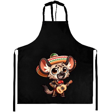 Discover Cinco de Mayo Hyena Giraffe Mariachi Aprons
