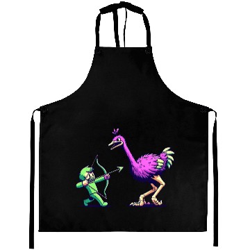 Discover Quirky Archer's Ostrich Challenge Aprons