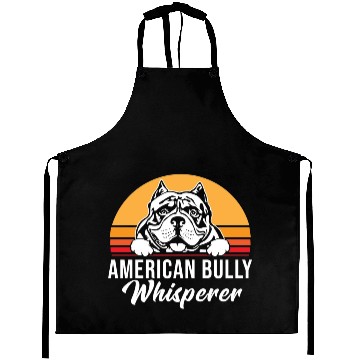 Discover Live Love Bark Retro Vintage American Bully Funny Aprons