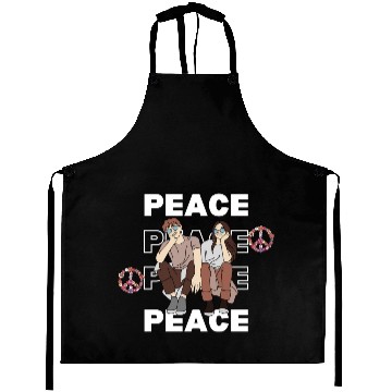 Discover Peaceful Friends: Modern Graphic Aprons