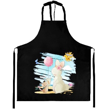 Discover Rabbit Mama Want Sent Postcard Using Post Mouse Aprons