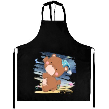Discover Sleeping Bear Walking On Beach Using Piyama Aprons