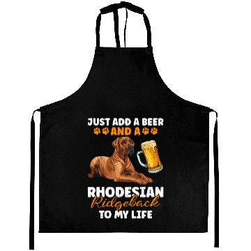 Discover Ridgeback ADD A BEER AND A RHODESIAN RIDGEBACK Aprons