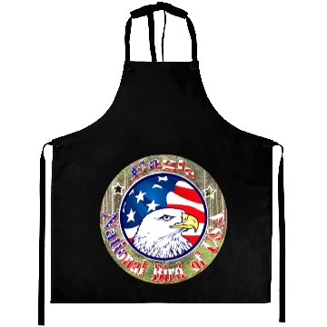 Discover Hanes Youth Aprons USA Eagle
