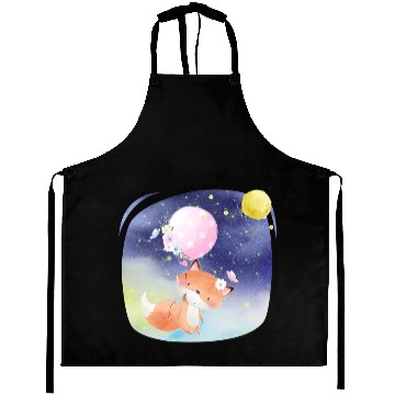 Discover Funny Happy Fox Flying to Sky Using Balloon Aprons