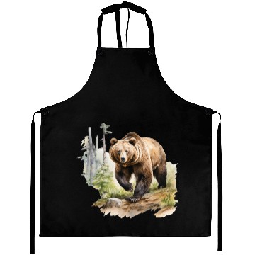 Discover Grizzly Bear in the Wild Aprons