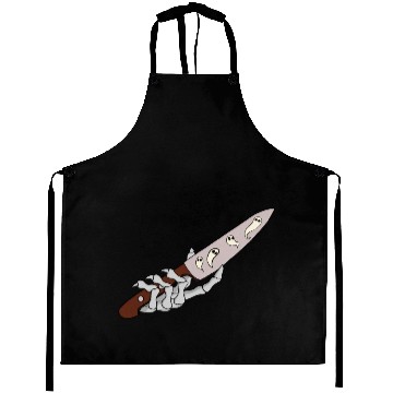 Discover Skeleton Hand with Ghostly Dagger Theme Aprons