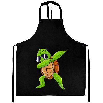 Discover Dabbing Sea Turtle Animal Lover Save The Turtles Aprons