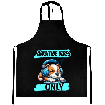 Discover Pawsitive vibes only pitbull Aprons