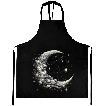 Discover Cool Full Moon - Solar Eclipse, Moon Phases Total Aprons