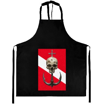 Discover Skull and Anchor on Diving Flag Aprons