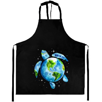 Discover Earth Day Restore Earth Sea Turtle Art Aprons