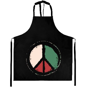 Discover Free Palestine - Peace Symbol Aprons