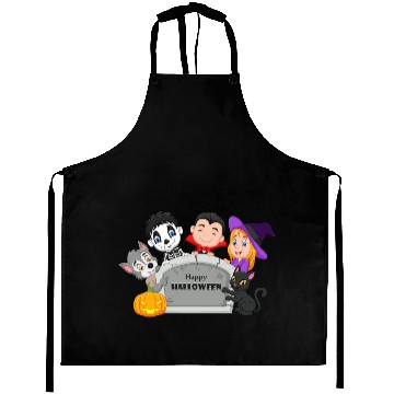 Discover Happy Halloween Kids Aprons