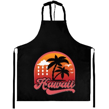 Discover Island Sunset Aloha Paradise Hawaiian sunset Aprons