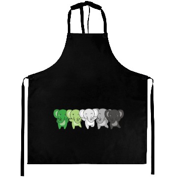 Discover Aromantik Flag Pride Lgbtq Cute Elephant Aprons