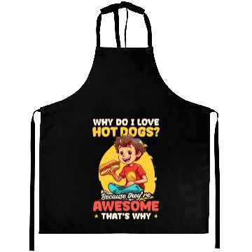 Discover Hot Dog Because They're Awesome Aprons