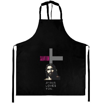 Discover Jesus loves you crewneck. Aprons