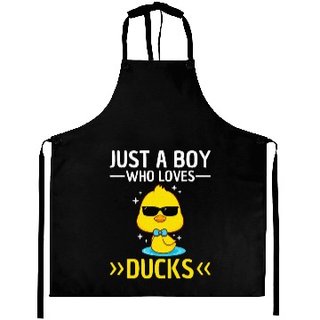 Discover Just A Boy Who Loves Duck Lover Aprons