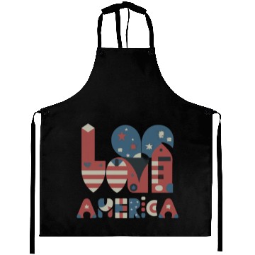 Discover I Love America Aprons