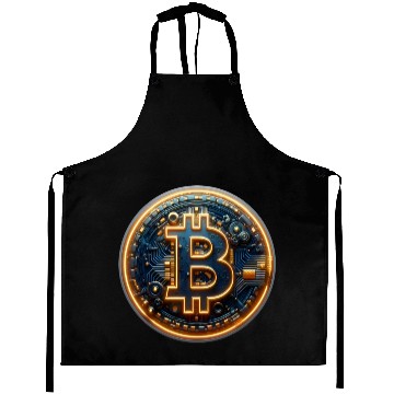 Discover Bitcoin Cyberpunk Aprons