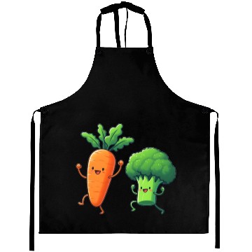Discover Carrot and broccoli dancing Aprons