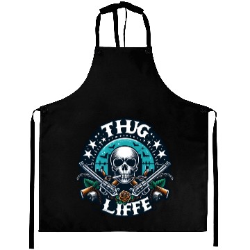 Discover Thug Life Emblem Aprons
