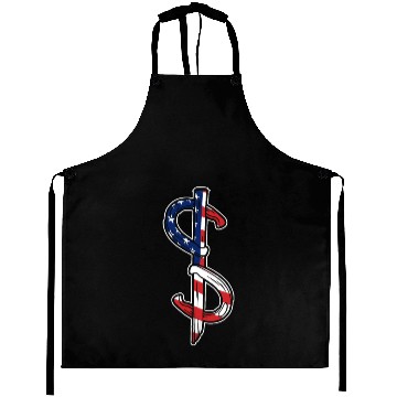 Discover Horseshoe Pitching USA FLag Aprons