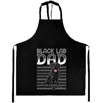 Discover Black Labrador BLACK LAB DAD Labrador Owner Aprons