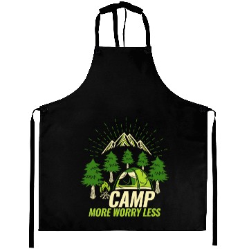 Discover Camping Camp more Worry less Aprons