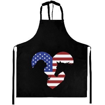 Discover American Flag Horse lover for girls & women Aprons