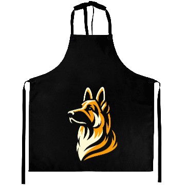 Discover German Shepherd Elegance Aprons