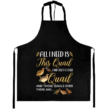 Discover Cute Quail Lovers Aprons