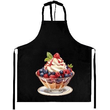 Discover Fruity Raspberries and Blueberries Parfait Sundae Aprons