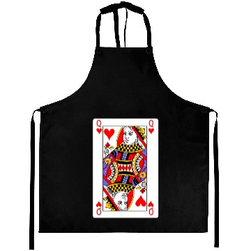 Discover Queen of Hearts Playing Card Aprons