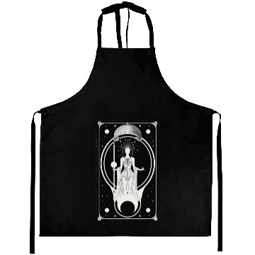 Discover Crescent Moon Tarot Card Astrology Occult Aprons