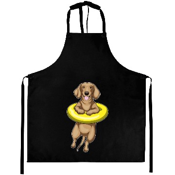 Discover Dachshund Swimming Swim ring Aprons